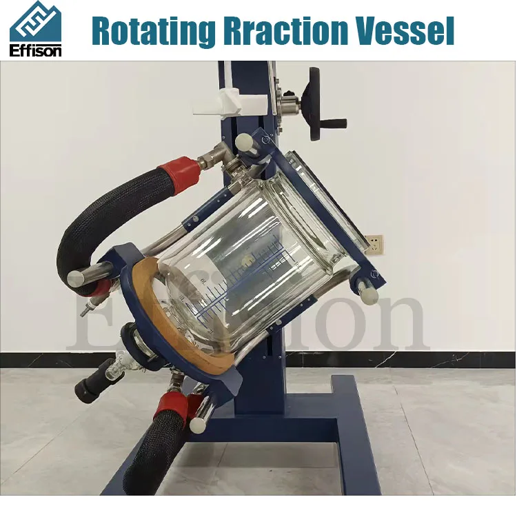 Lifting rotary jacketed glass chemical reactor 10L with PTFE two-layer