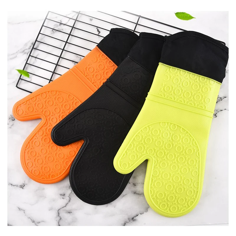 Soft Washing Silicone Oven Mitt Showee Glove For Cooking Dishwashings Attached Rubber Dishwashing