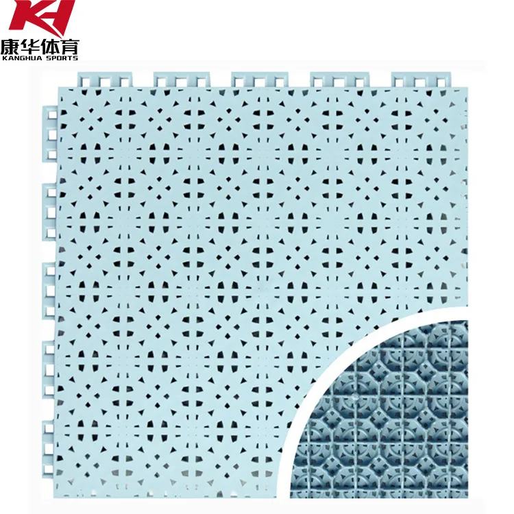 OEM ODM outdoor multi purpose removable waterproof pp suspended modular ice hockey court flooring tiles