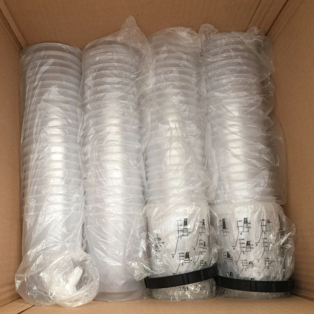 350ml Paint Mixing Cup System Kit Disposable Painting Cup for Air Spray Gun