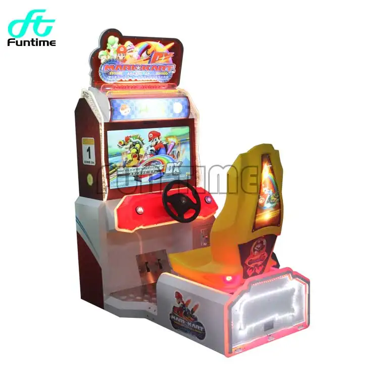 Mario Motion Race Gaming Cockpit Seat Simulator Arcade Racing Car Game Machine Steering Wheel Racing Simulator