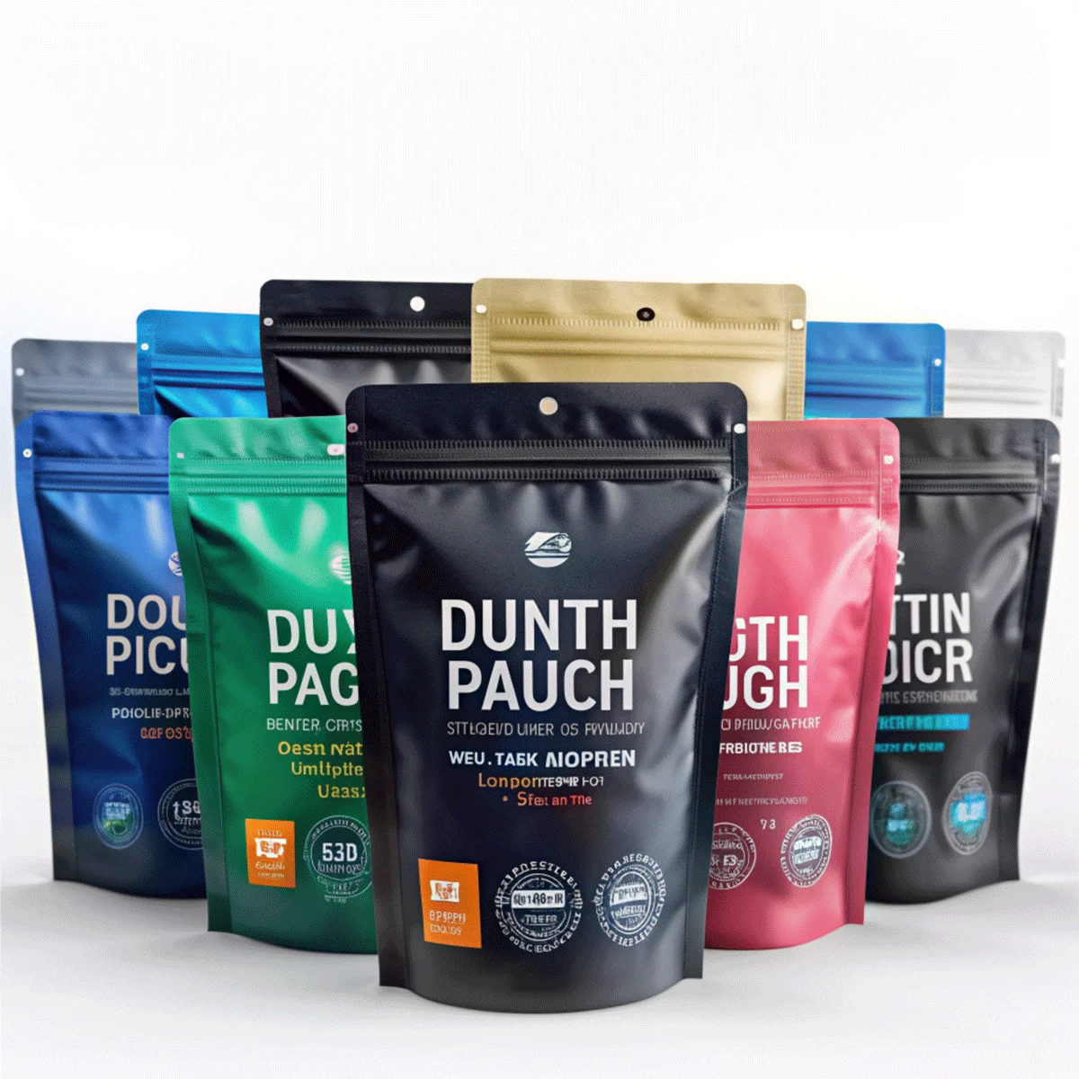 Wholesale Custom Ziplock Resistant Stand up Pouch Bags Doypack Gummies Cookie Packaging Bags