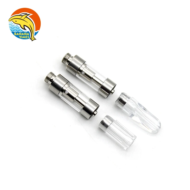
Shopping online Flat round tip ceramic glass cartridges 1ml ceramic coil custom vaporizer empty oil cartridge 