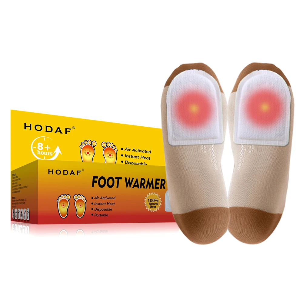 HODAF New Style Disposable Foot Warmers Insole Foot Warmer Self Heating 8-10 Hour Warm Wholesale