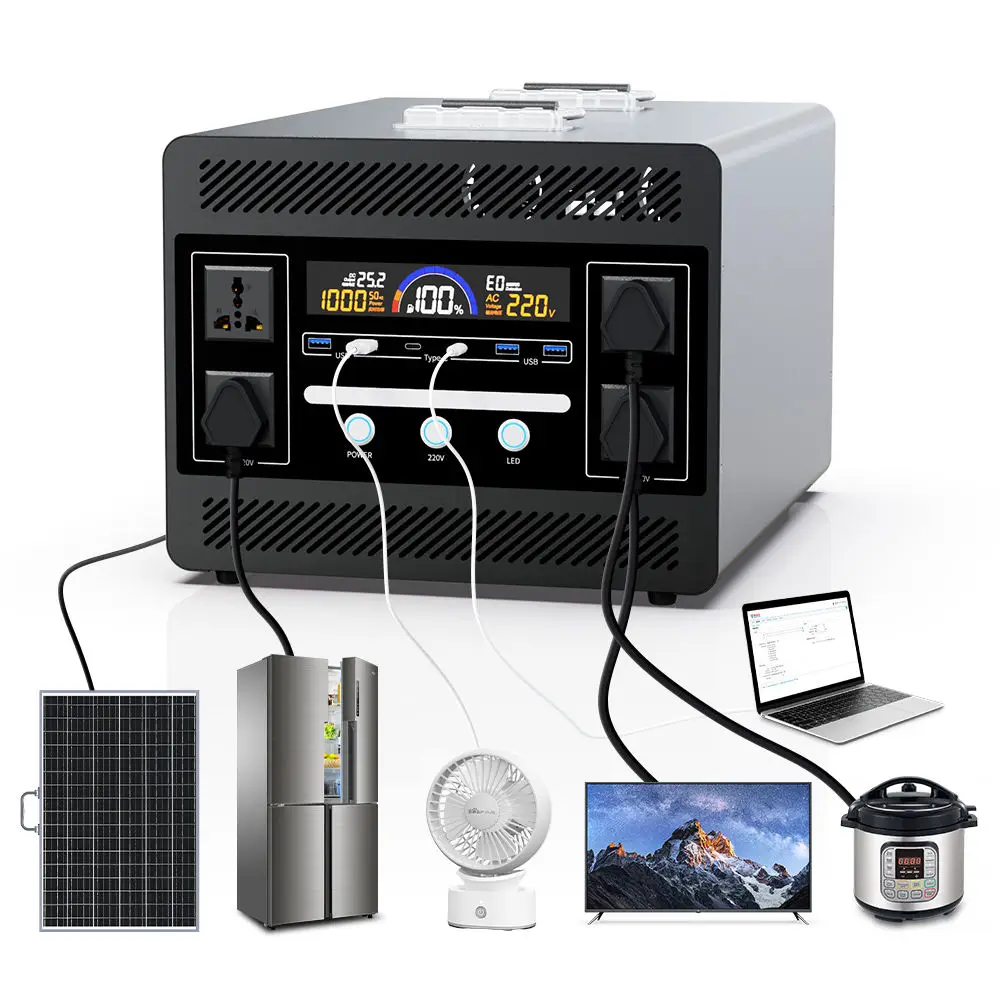 Solar Generator 200w 300w 500w 600w 1000w 2000w Outdoor Bank Portable Solar Lifepo4 Portable Power Station