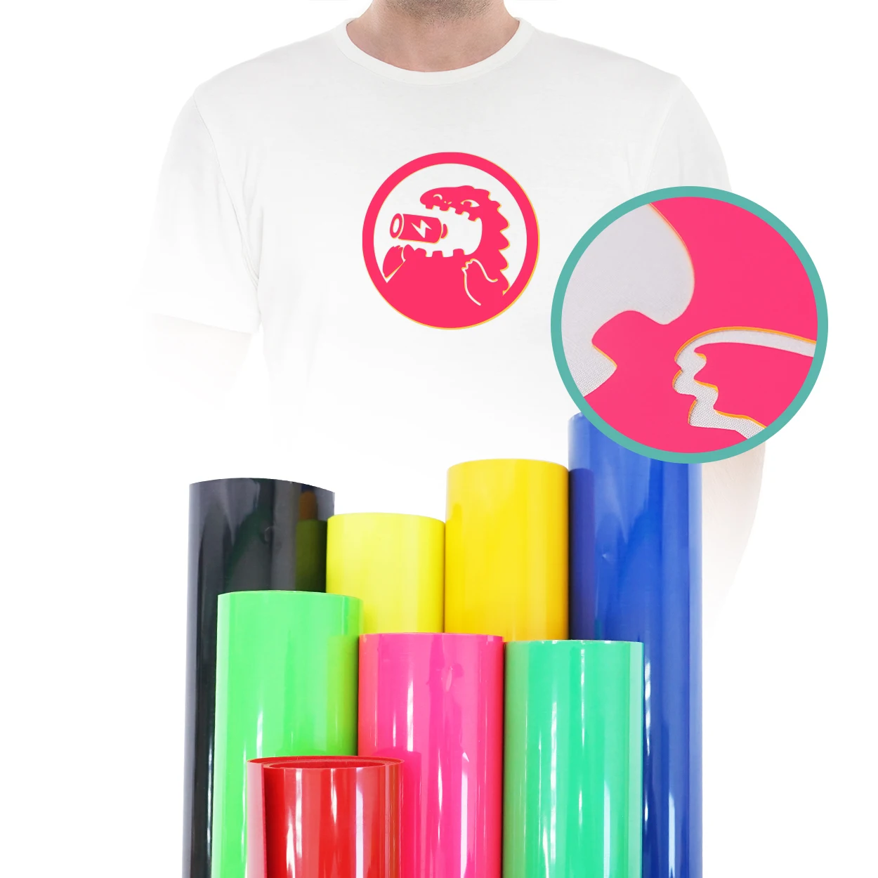 High quality permanent pu 3d silicon thick htv iron on thick heat transfer vinyl for garments