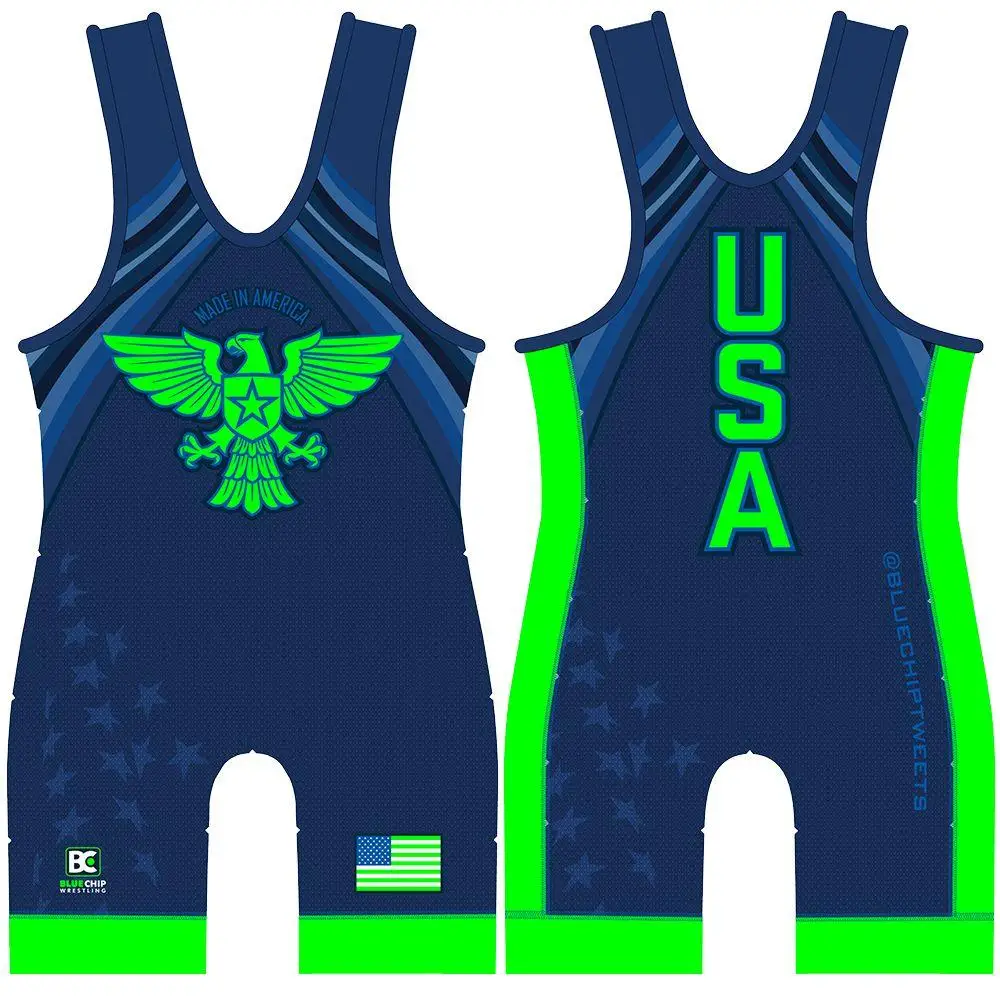 
Custom Spandex wrestling tights wrestling suits sublimation wrestling singlets for Men 