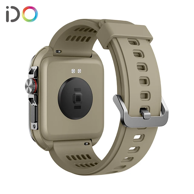 Outdoor ultra-long life 300mAh Waterproof 2024 square BT smart watch calling function metal frame manufacturer man sport watch