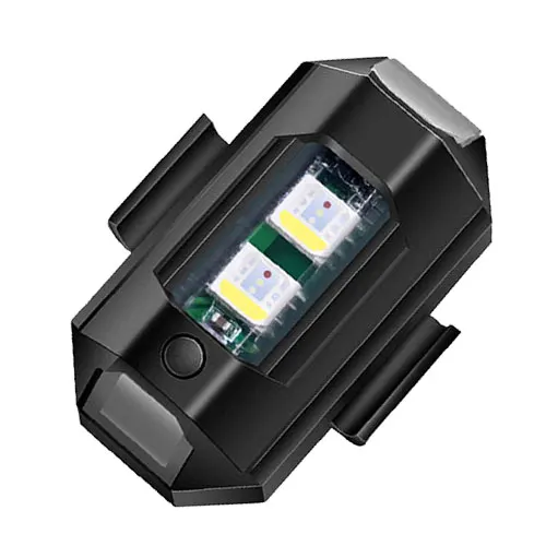 Universal Led Aircraft Strobe Lights Motorcycle Anti-collision Warning Light with USB Charging 7 Colors Turn Signal Indicator