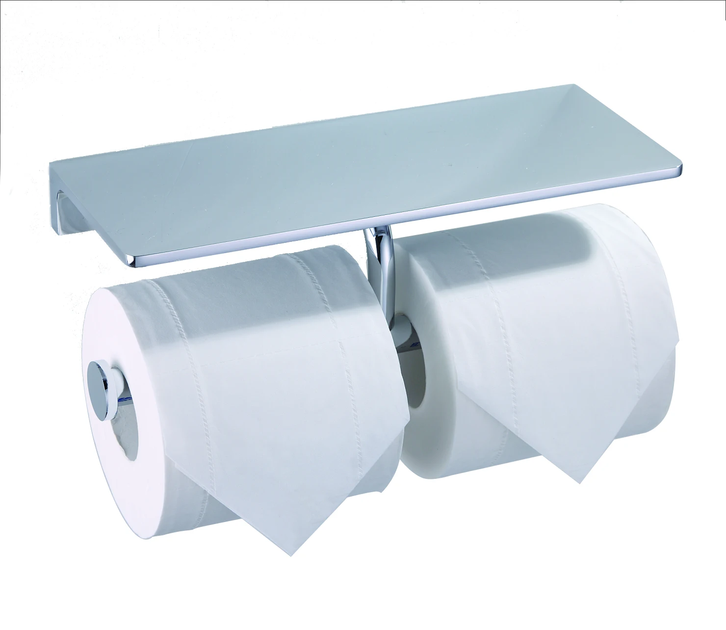 bathroom accessories wall mount toilet paper holder with phone shelf