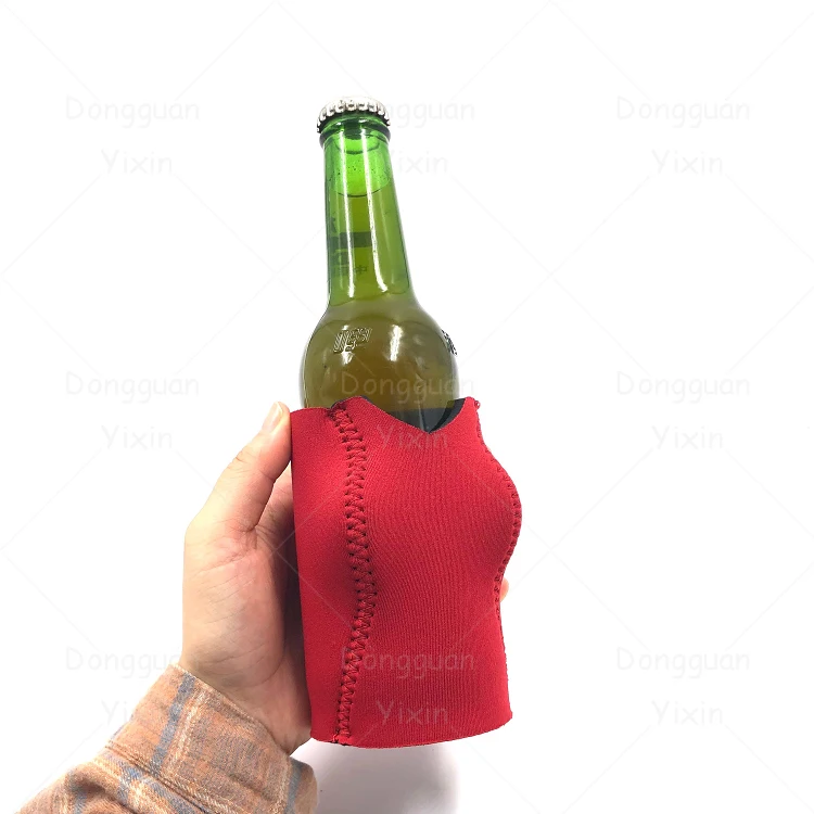 Толстый неопреновый держатель для пивных бутылок с V-образным вырезом и резиновой
