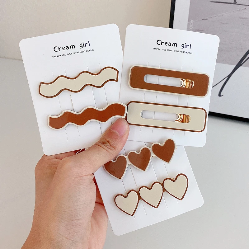 Заказные заколки для волос с изображением сердца аллигатора для макияжа, плоские Элегантные Заколки с утконосом, аксессуары для волос, заколки для женщин