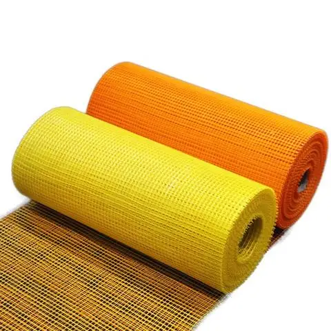 160g Yellow Fireproof Fiber Glass Mesh For Stucco