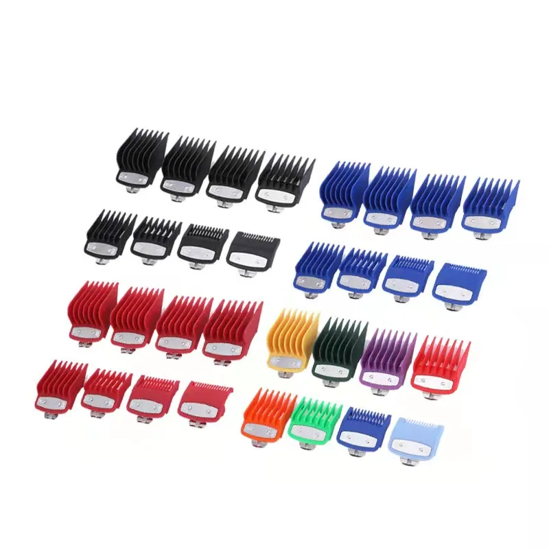 8pcs Professional Hair Clipper Guards Cutting Guides Fits for Most Clippers with Organizer Color Coded Clipper Combs