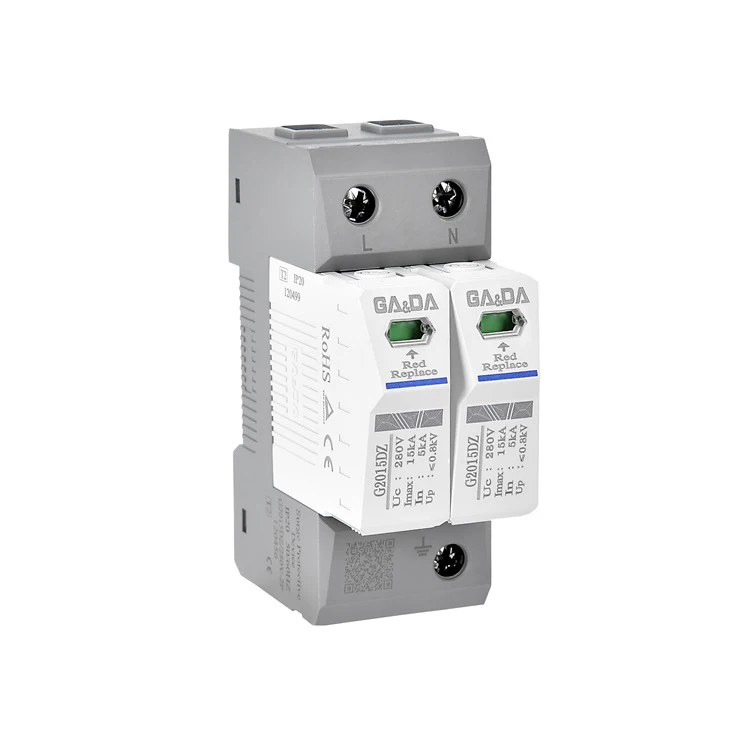2P electric Surge Protection Device SPD 280V House Surge Arrester Protective