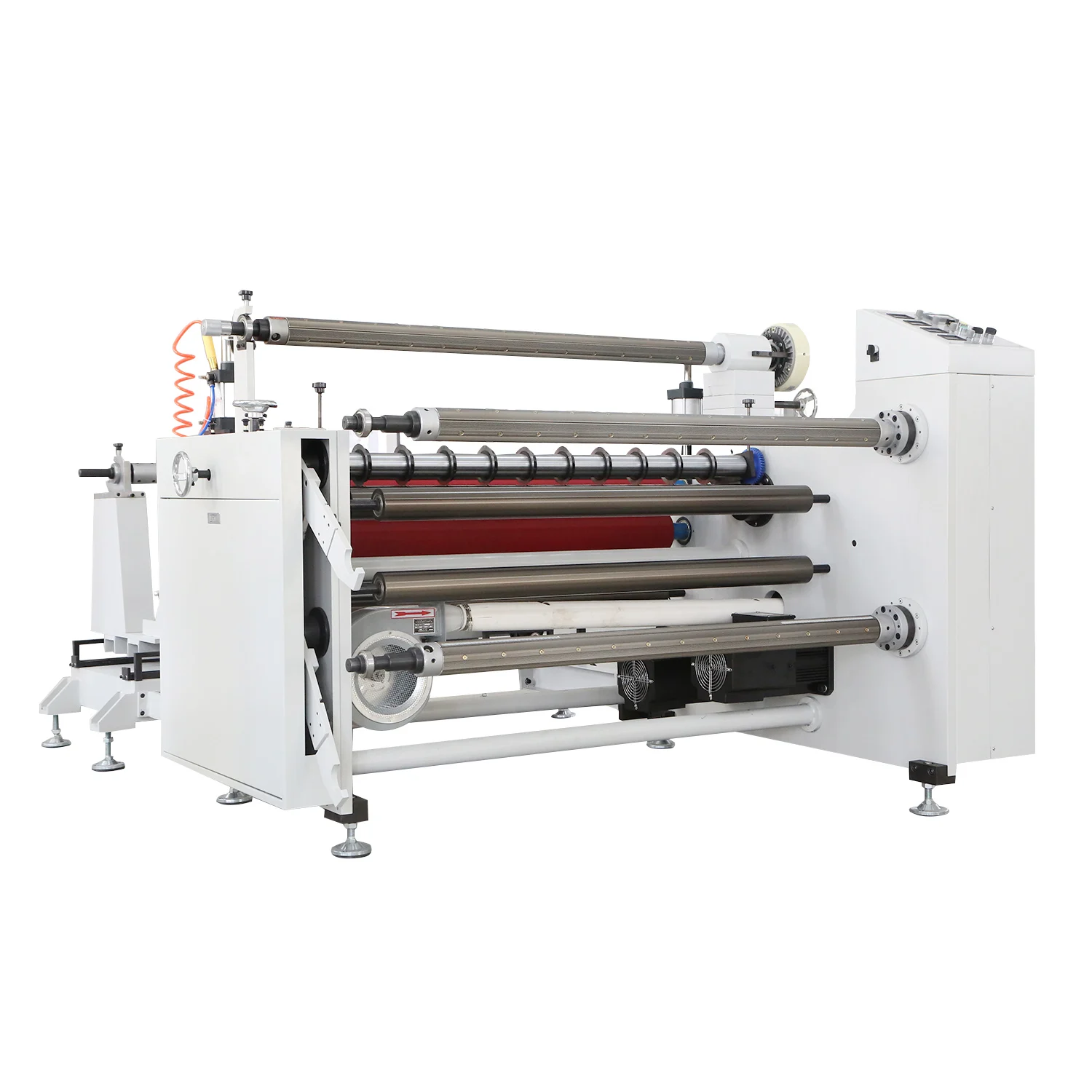 automatic working width 1300mm fabric cutting paper slitting and rewinding machine
