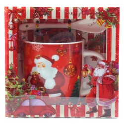 Hot Selling China Supplier Ceramic Cup Fine Porcelain Christmas Mug Ceramic Christmas Cup