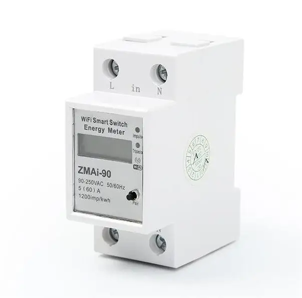 WiFi Relay Digital Electric Energy Meter Tuya Smart Life APP Control Smart Home Timer Remote Control Smart Power Meter