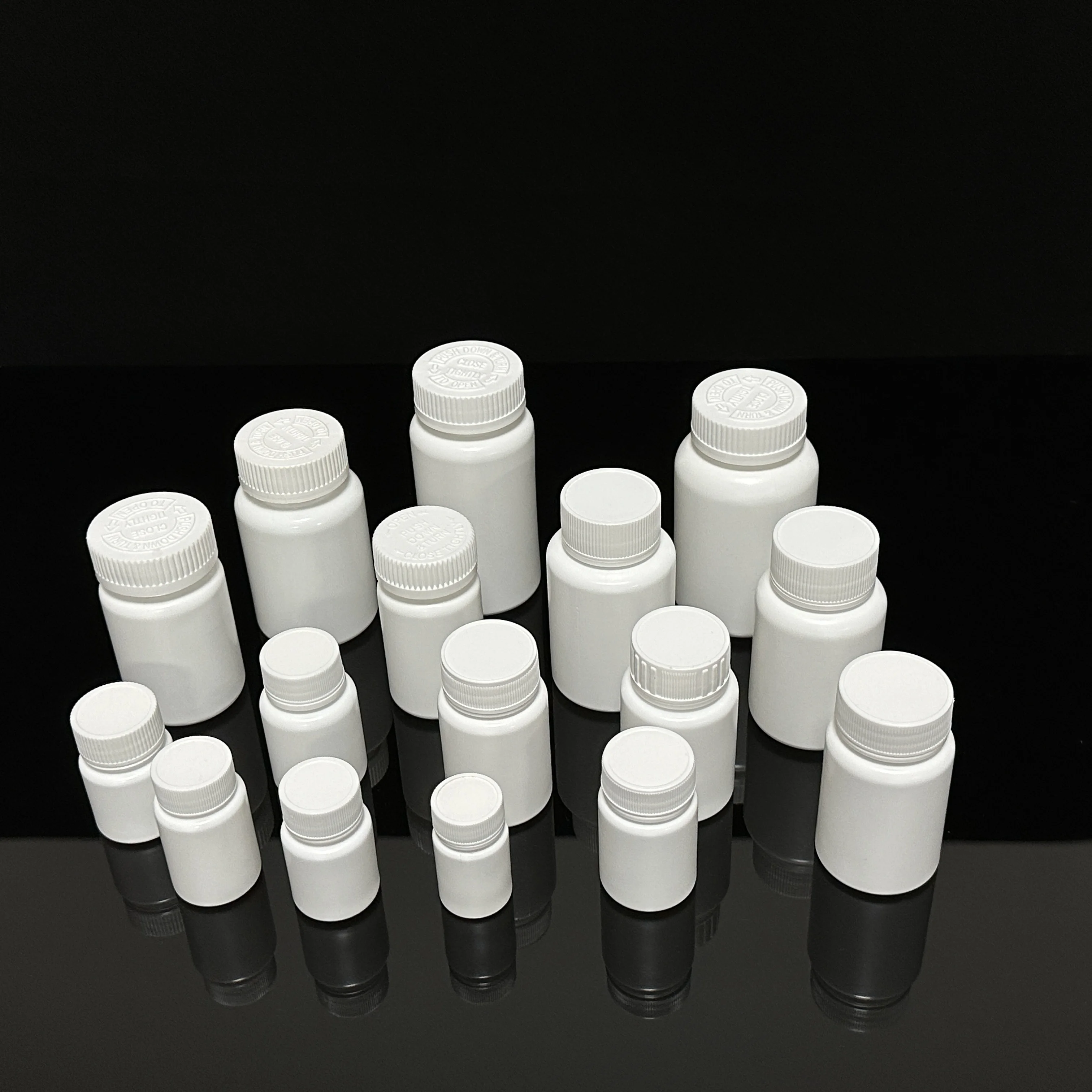 30ml Cylindrical Safety Cap Sealed Bottle Empty Tablet Container for Food Drug Packaging Solid Vitamin Capsule Container