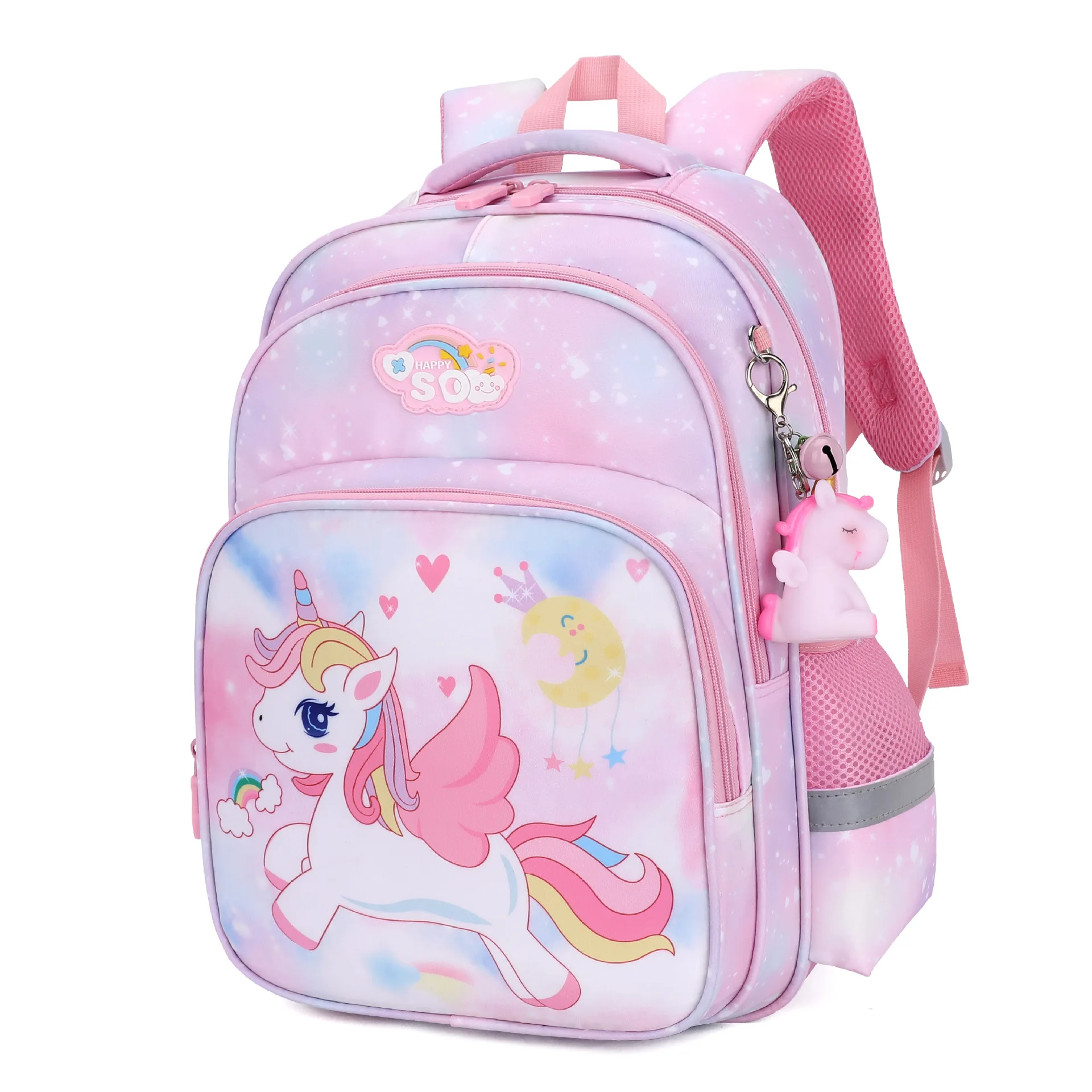 Новая школьная сумка для девочек младшего школьного возраста, Детская сумка через плечо, защита от гребня, суперлегкая