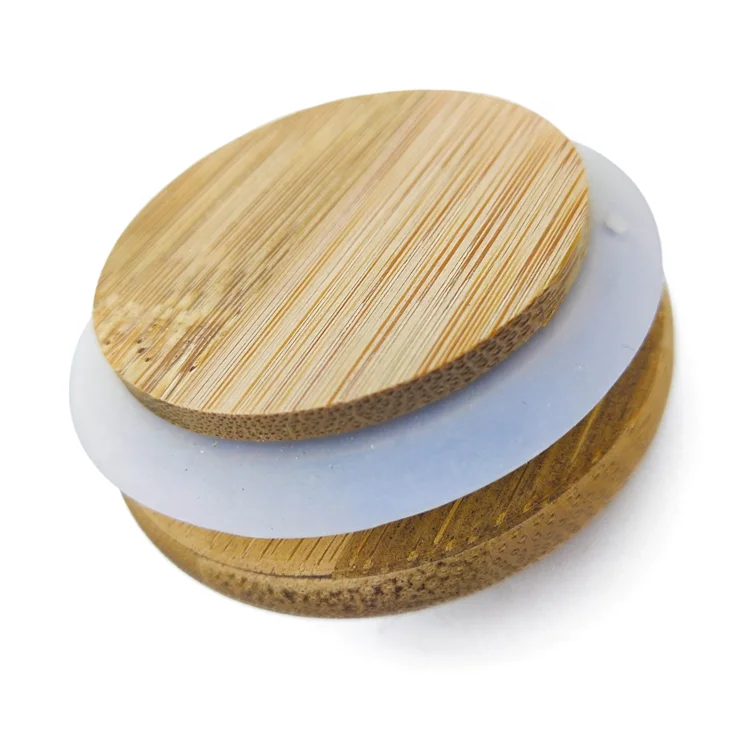 Glass Material and Eco-Friendly Feature borosilicate glass storage jar with bamboo press lid