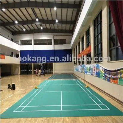 Lifelong Maintenance Badminton Court Mat Flooring with Inner Game Lines