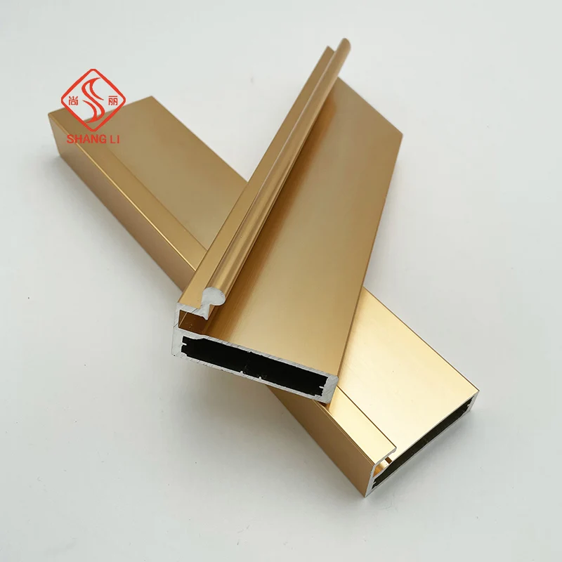 Customized Powder Polishing Color Anodizing Furniture Kitchen Cabinet Aluminium Profile Frame