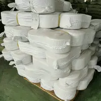  Китайский производитель оптовая продажа переработанная полиэфирная хлопчатобумажная серая меланжевая пряжа для ткани