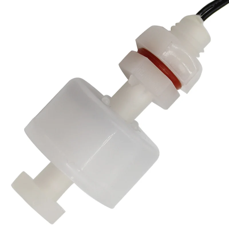 PVDF PTFE Tefloning plastic vertical M10 float ball level switch 43mm magnetic limit switch mechanical switch