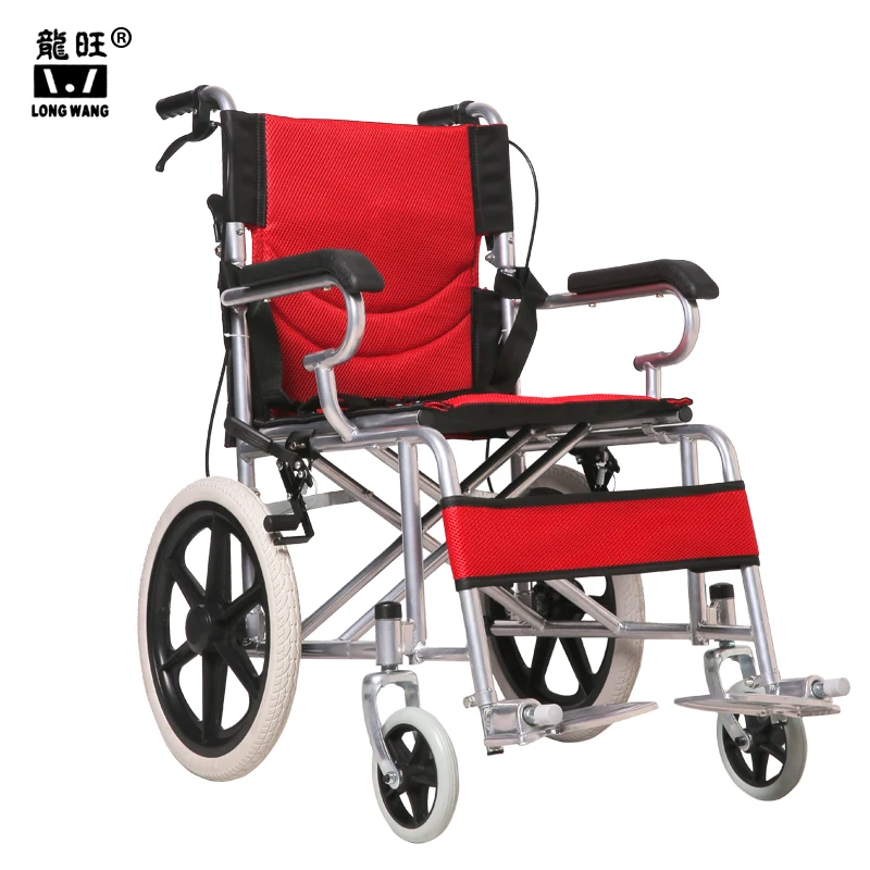 Medical supplies factory supply folding portable light weight manual wheelchair competitive travel transport wheel chair
