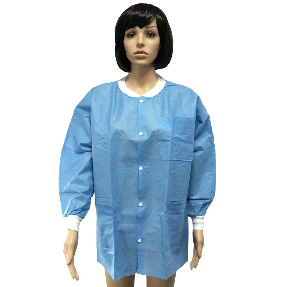 Unisex Lab Coat Patient Gown Uniform Medical Doctor Scrub Suits SMS Surgical Gown