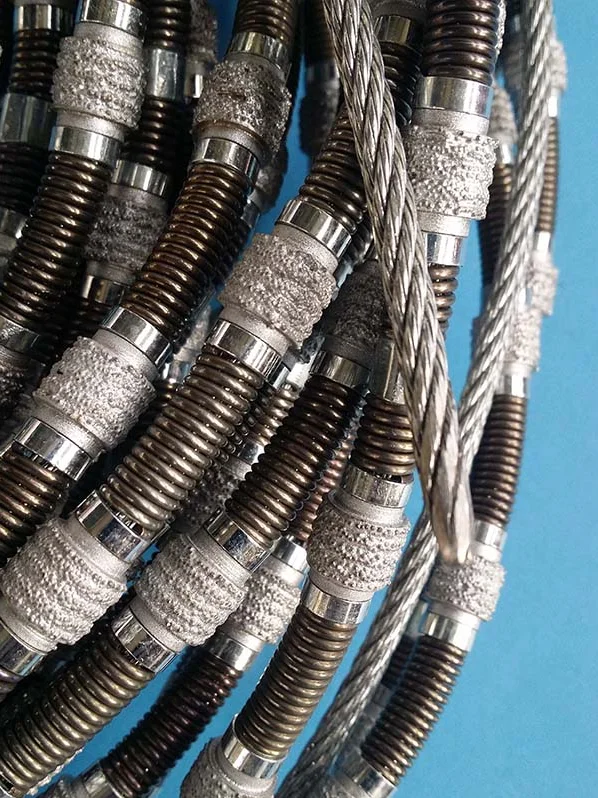 Top quality diamond cut wire saw diamond wire rope saw for cutting stone China supplier