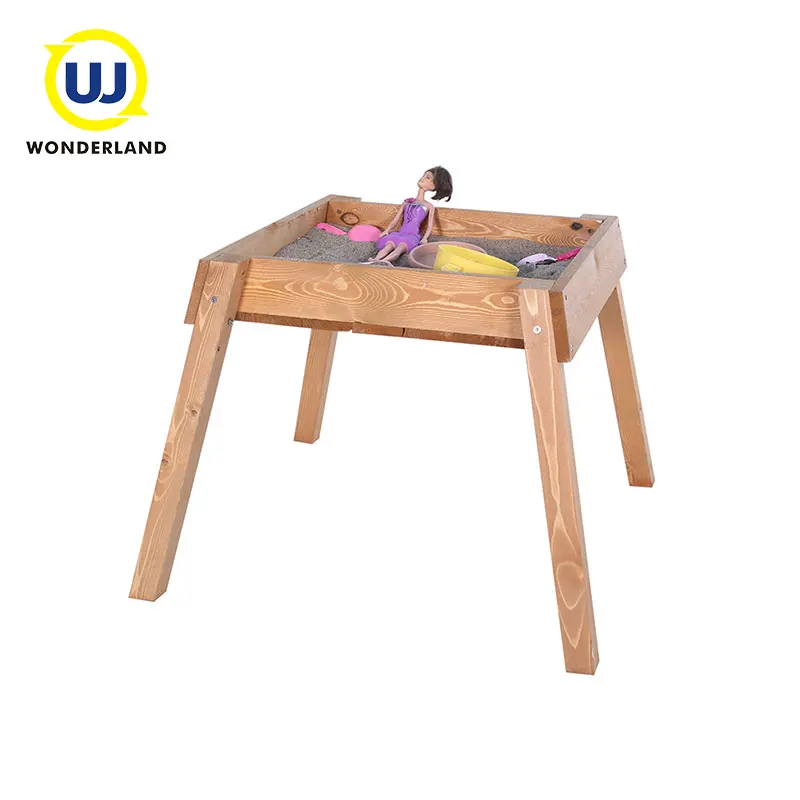 Outdoor Wooden Kids Mini Sand Box Table Toy For Garden