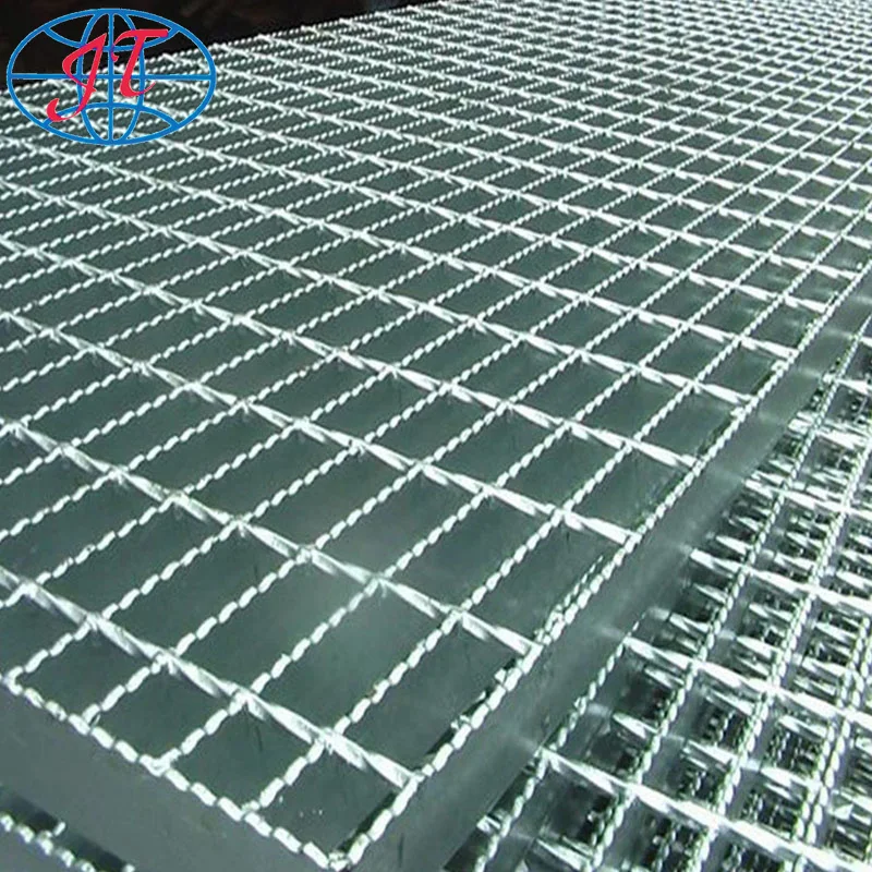 Factory price hot dip galvanized 40*5mm serrated bar steel grating