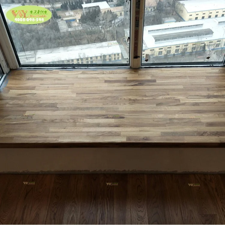 Factory custom solid oak wood window sill / finger joint oak wood window sills for home decor