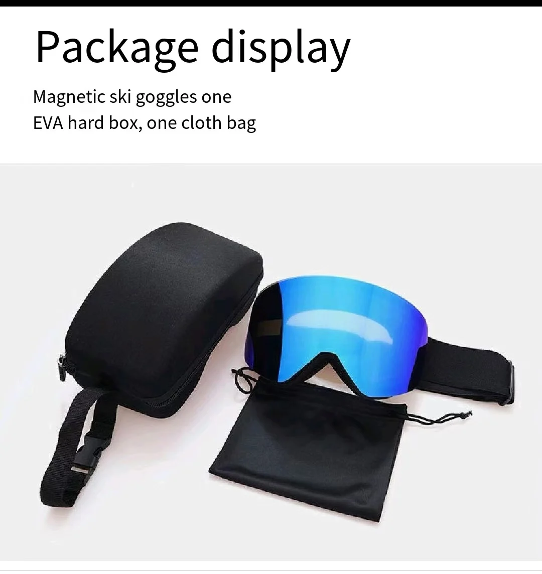 Optical Anti Fog Ski Goggles with Magnetic Spectacles for Snow Sports OTG Skiing Goggles UV Protection Snowboard Goggles