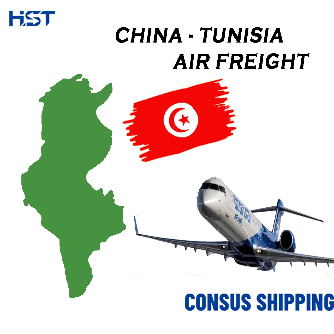 Freight Forwarder Air Cargo Service Shipping From China To Tunisia