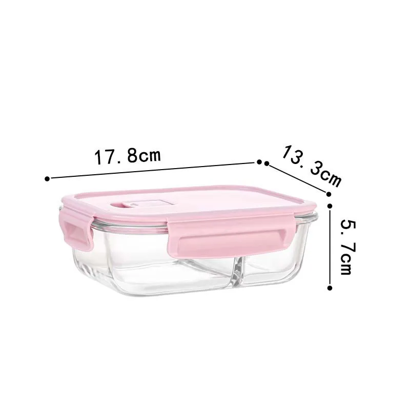 Custom High Quality Glass Containers Food Storage Lunch Box for Food High Borosilicate Pyrex Glass Promotional Home Supplies