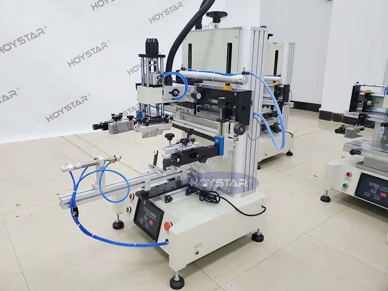 Настольная цилиндрическая машина для нанесения Шелкового экрана на маленькие бутылки