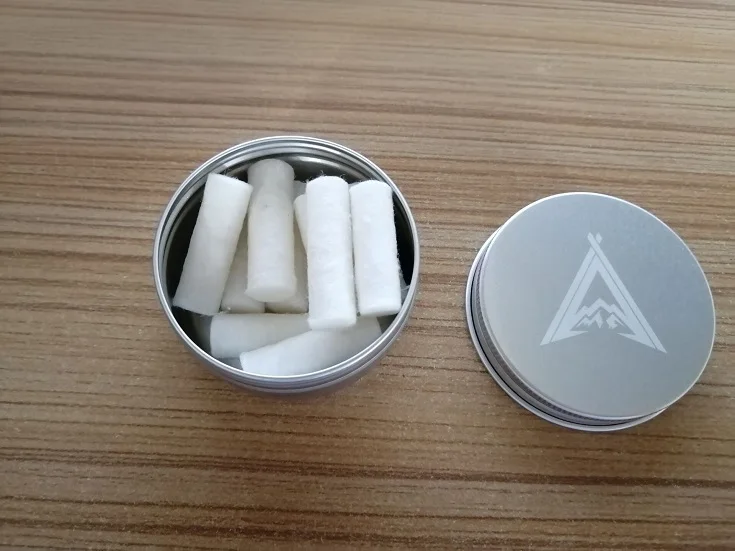 12PCS Tinder Set Bushcraft WAX Stick Camping Cotton Tinder Quick Fire Starter