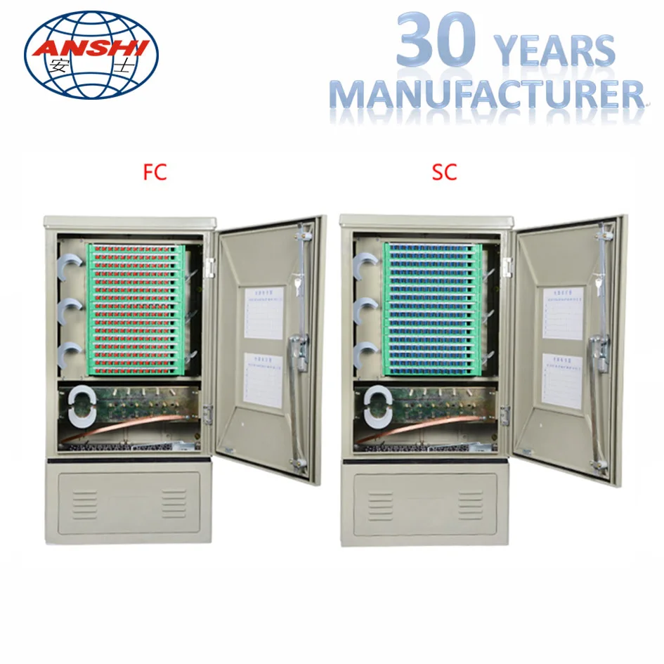 ANSHI 144 Cores 288 Cores 576 Cores Fiber Distribution Terminal Cabinet
