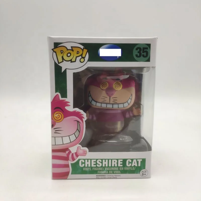 Funko Pop 35# CHESHIRE CAT 36# MAD HATTE Action Figure Toys Vinyl Figurine Collection Model Doll Gift Desktop Ornament Wholesale