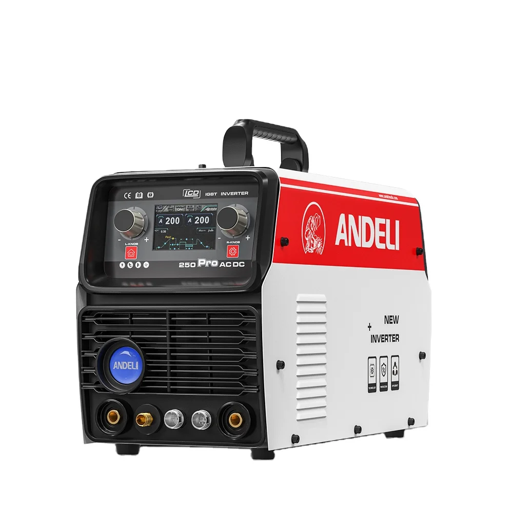 ANDELI 110V/220V USA  France Germany Dubai  Poland Canada  Mexico  Free shipping LCD Smart  ig-250 Pro 6 IN 1  AC DC TIG Welder