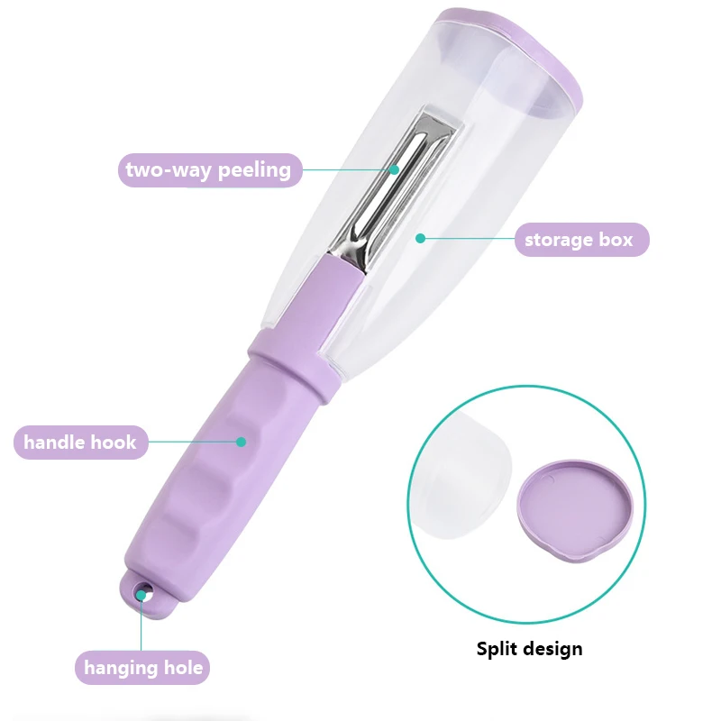 Multi-function Vegetable Fruit Peeler with Rubbish Box Kitchen Accessories kitchen gadgets Creative Storage Paring Knife