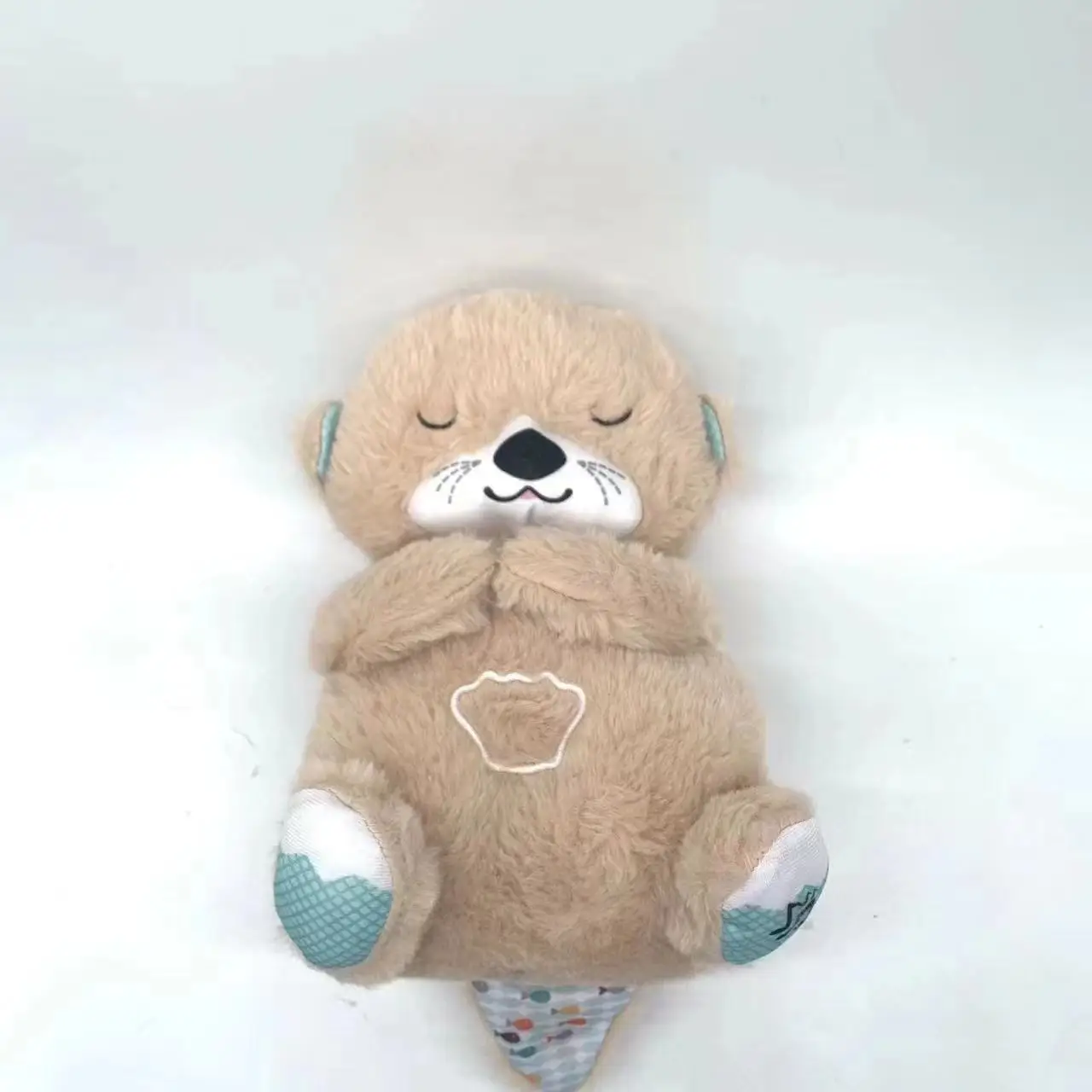 TS 2024 Cozy up with this Breathing Otter Beaver Plush Stuffed Animal Toy light up for new born baby Months Babies