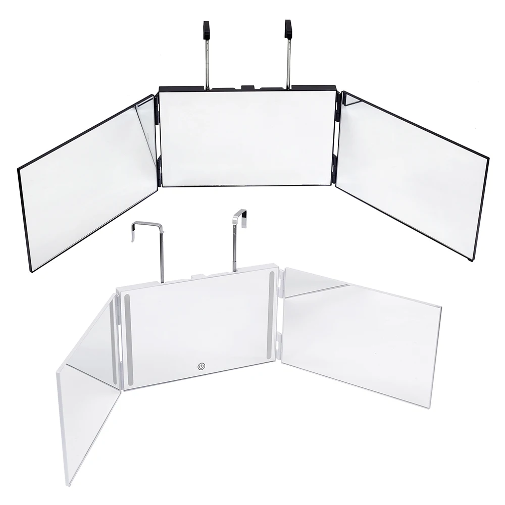 Folding vanity mirror Barber mirror bracket three-folding mirror