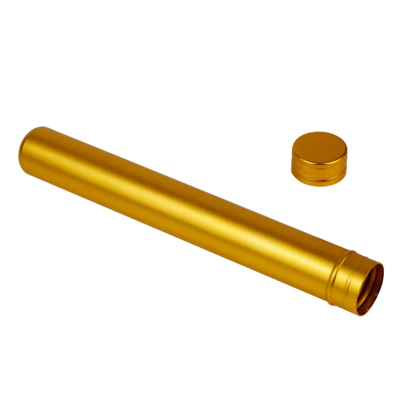 2021 Professional custom metal aluminum cigar tube with pine roll accessories