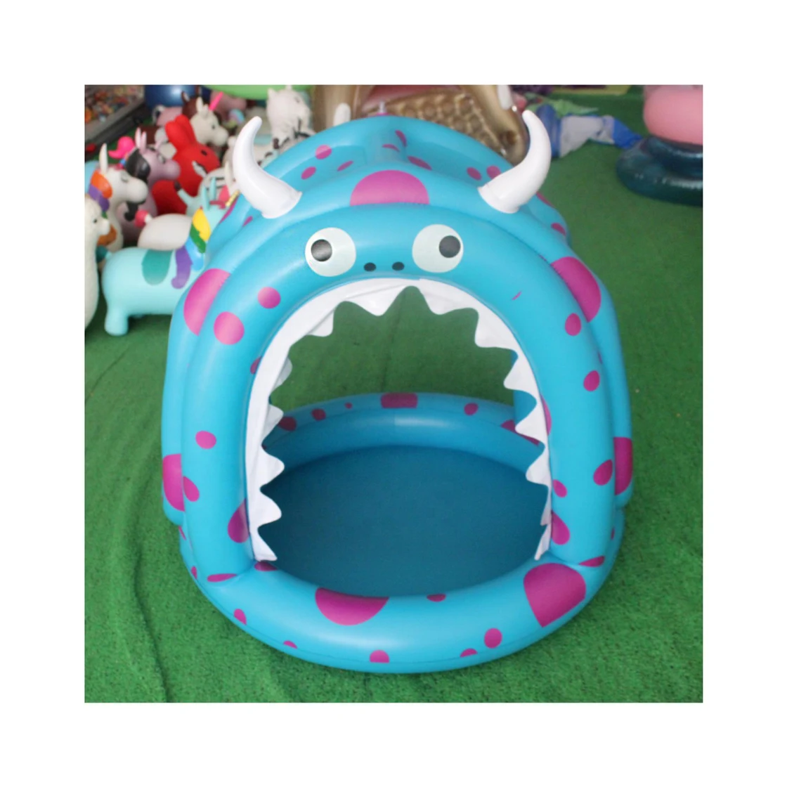 Wonderful Customizable size inflatable monster garden swimming pool for kids