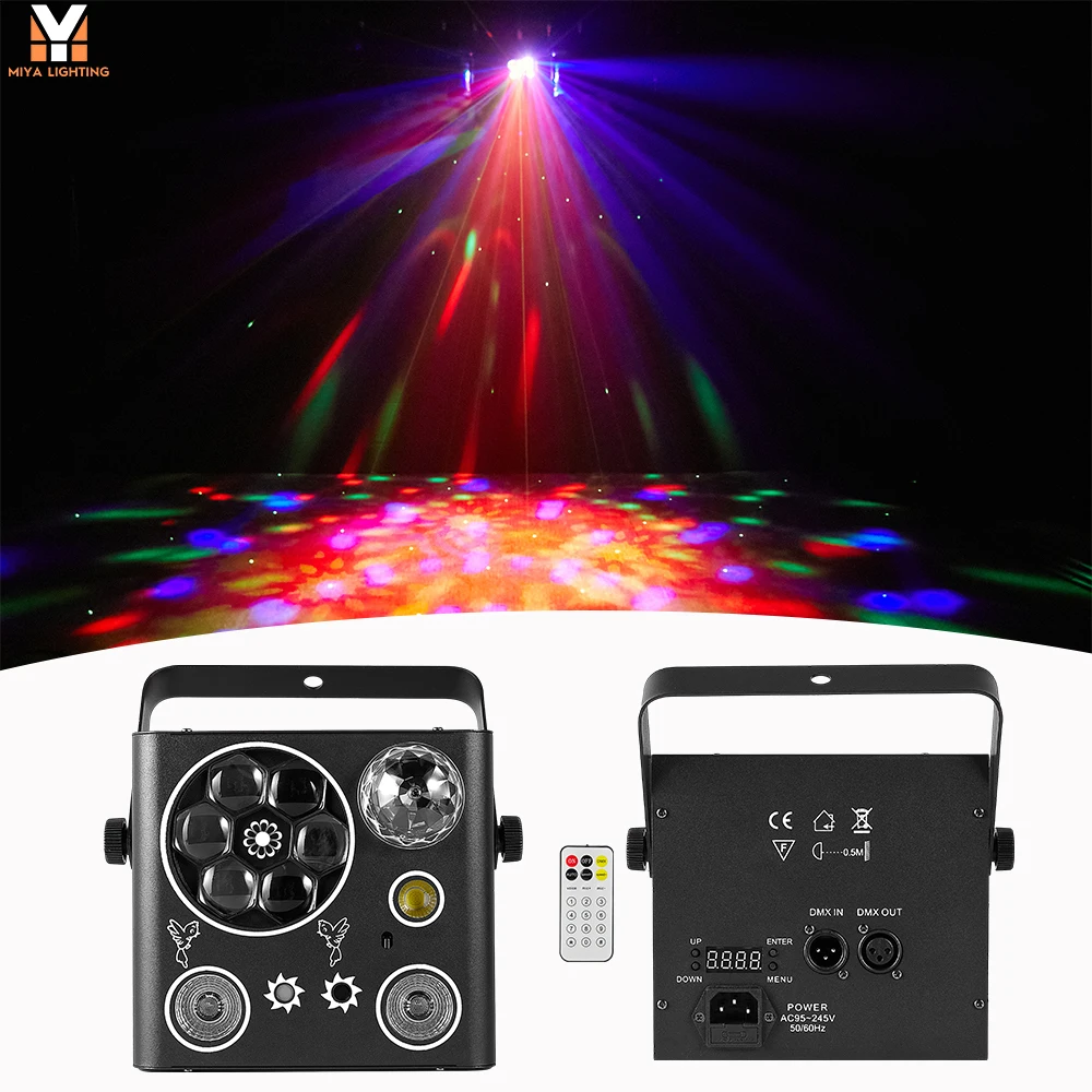 5 in 1 RGB LED Magic Party Light with RG Laser and Flash for Nightclub and Disco