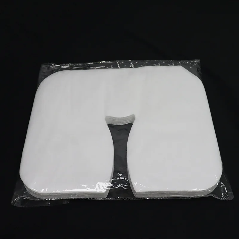 Disposable Face Cradle Covers Disposable Flat Face Rest Covers Headrest Covers for Massage Tables Chairs